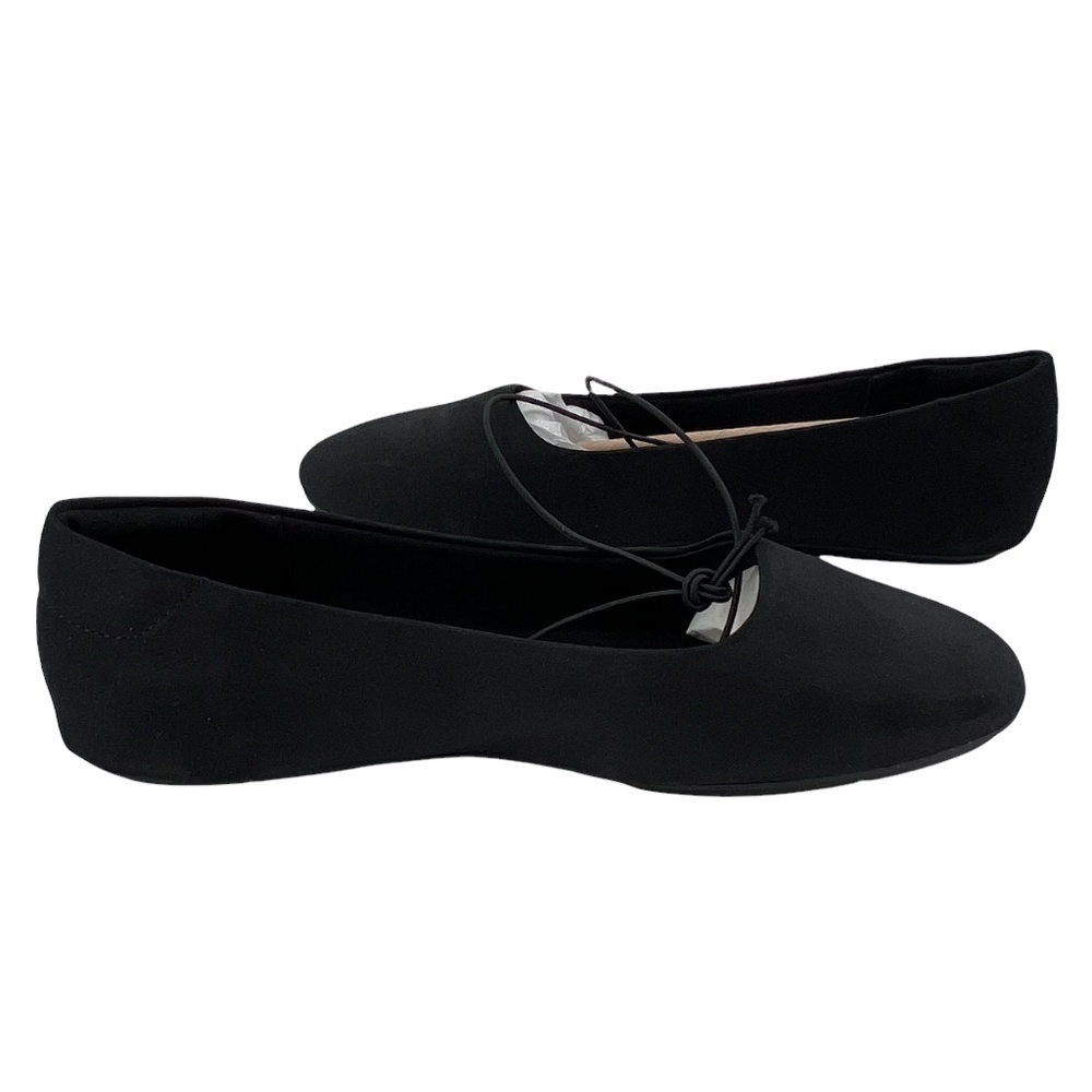 NWT Stylus Black Normandie Slip On Ballet Flats Size 8 Women’s